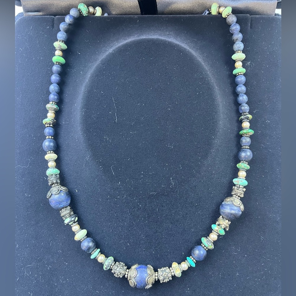 Beaded Gorgeous Statement Necklace HR12-11 - Picture 1 of 4